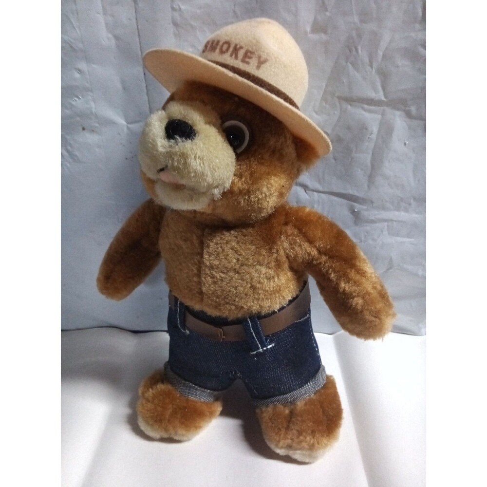 Smokey The Bear 8.5" Plush Stuffed Animal Toy Vintage 1985 International